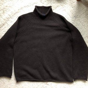 J. Crew Men's 100% Wool Turtleneck Sweater - XL - Brown